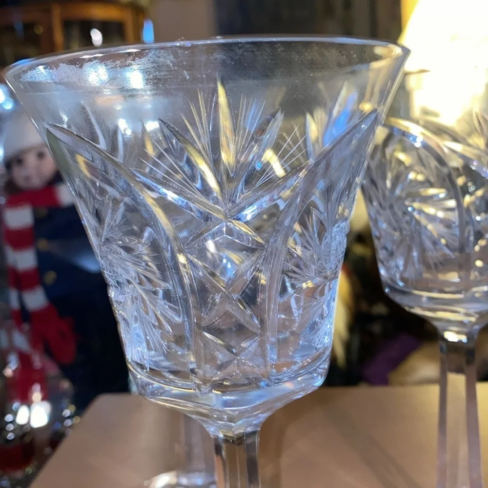 NACHTMANN Crystal Andernach Red Wine 6" Glasses Bavaria Germany Set of 3 - Picture 2 of 4